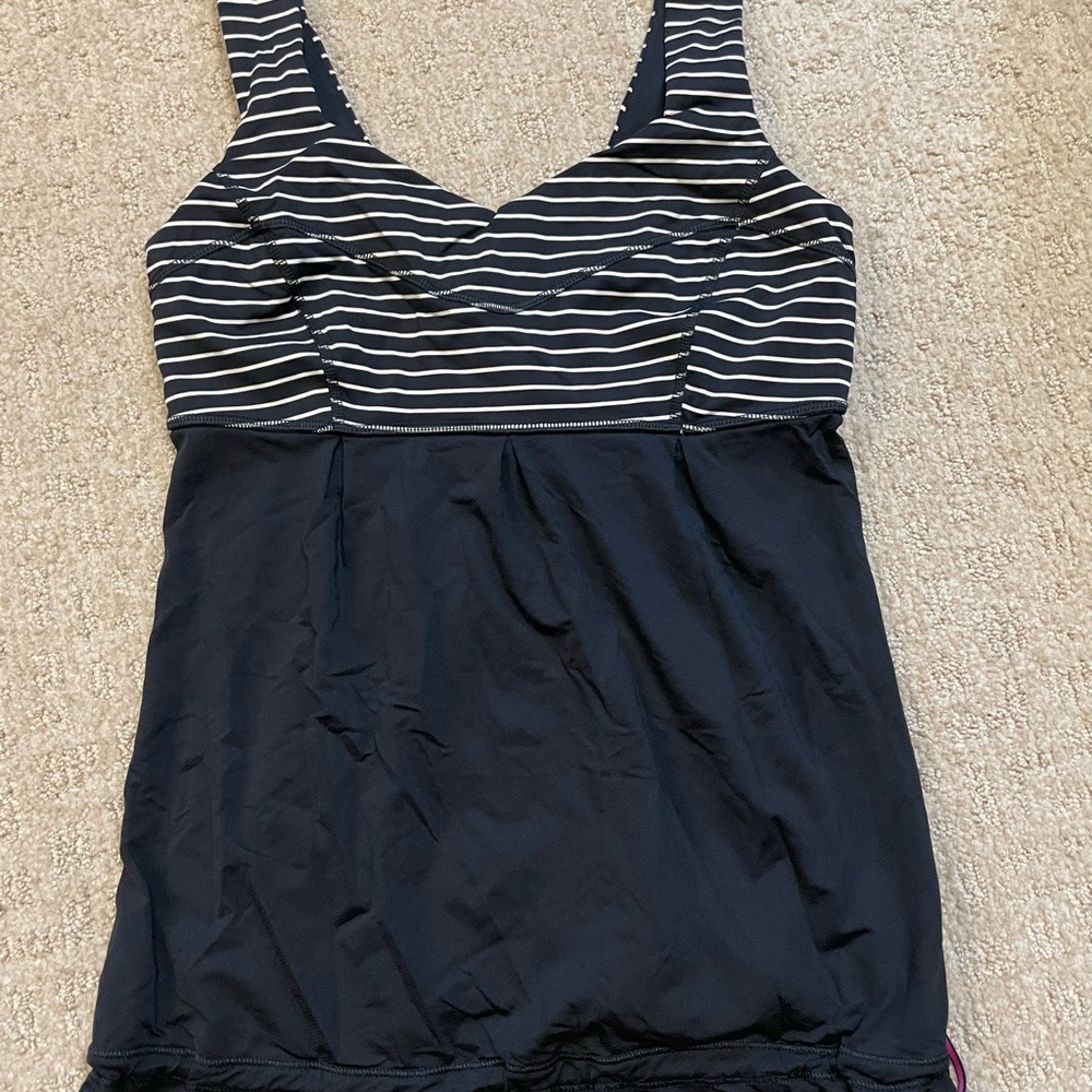 Striped Navy Tank Top